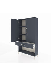 Arges Dolap 3 Raflı Tek Çekmeceli 2 Kapaklı 88x30x163 - S21M045V5A