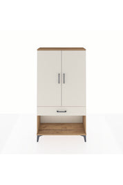 Arges Dolap 3 Raflı Tek Çekmeceli 2 Kapaklı 88x30x163 - S21M045V7A