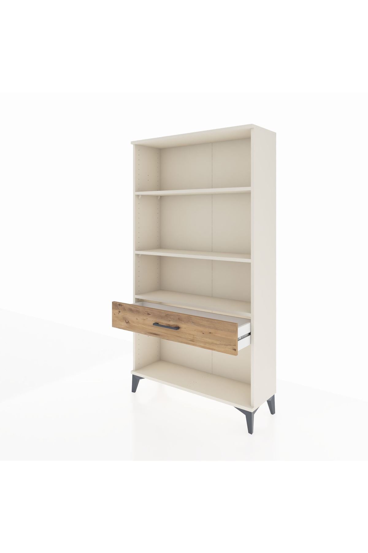 Arges Dolap 3 Raflı Tek Çekmeceli 88x30x163 - S21M046V3A