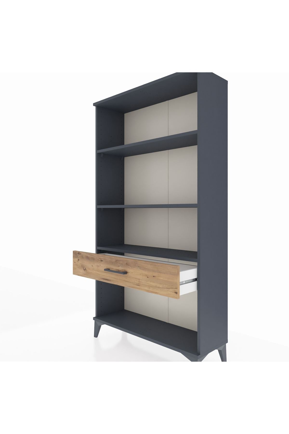 Arges Dolap 3 Raflı Tek Çekmeceli 88x30x163 - S21M046V6A