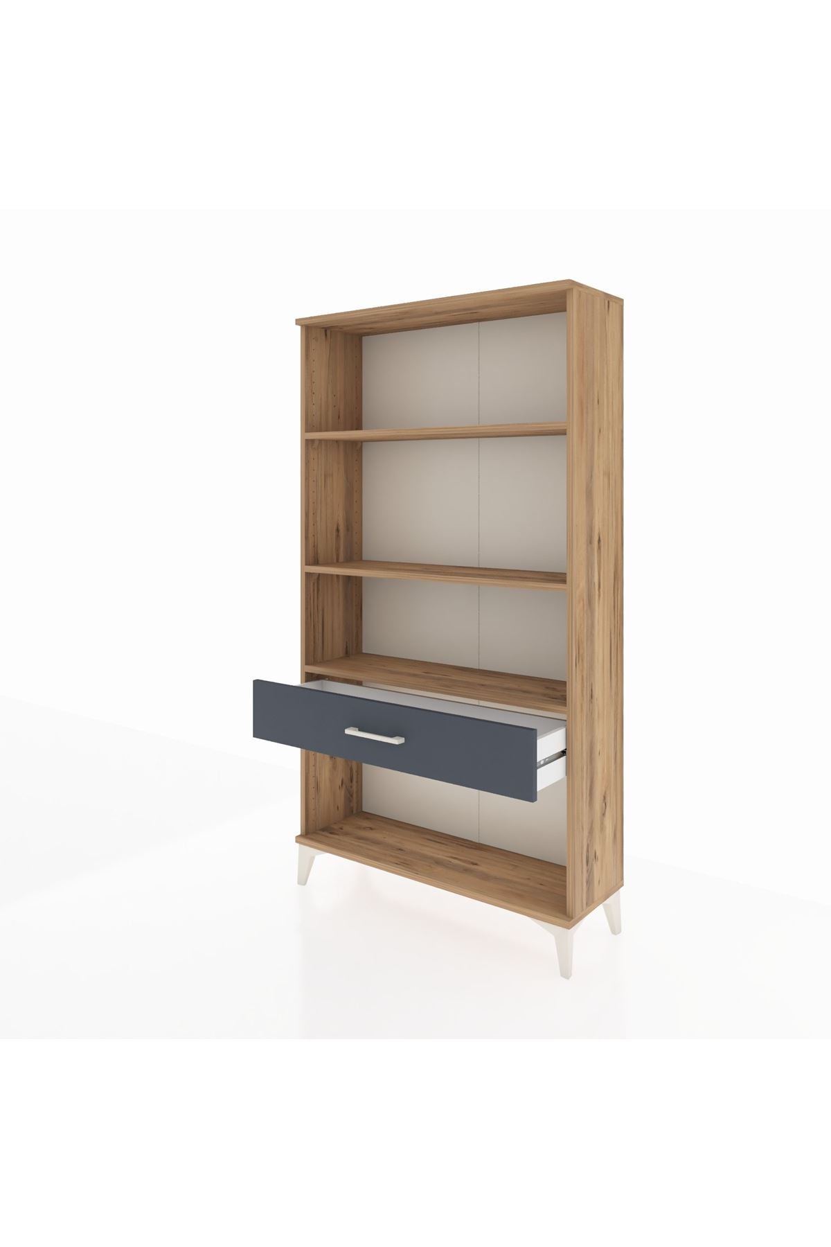 Arges Dolap 3 Raflı Tek Çekmeceli 88x30x163 - S21M046V8A