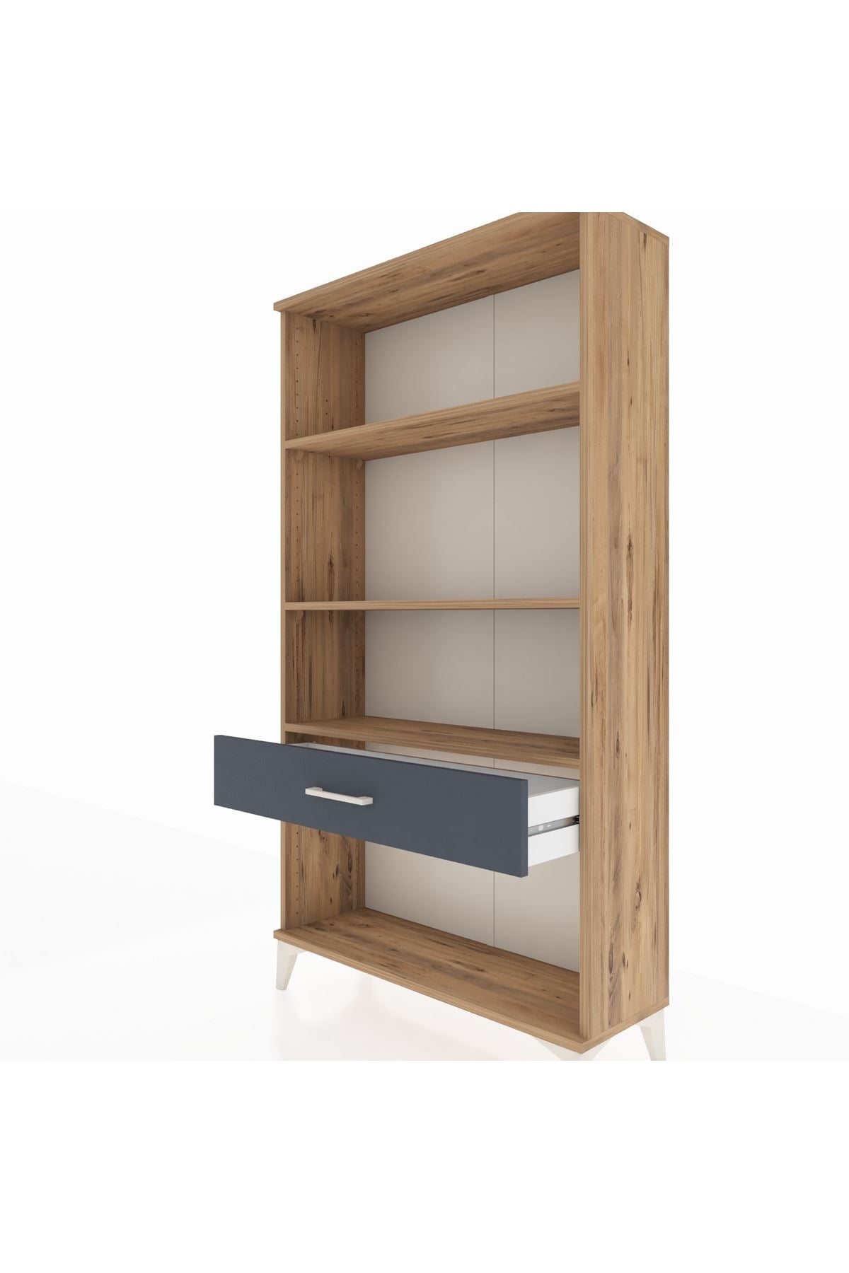 Arges Dolap 3 Raflı Tek Çekmeceli 88x30x163 - S21M046V8A