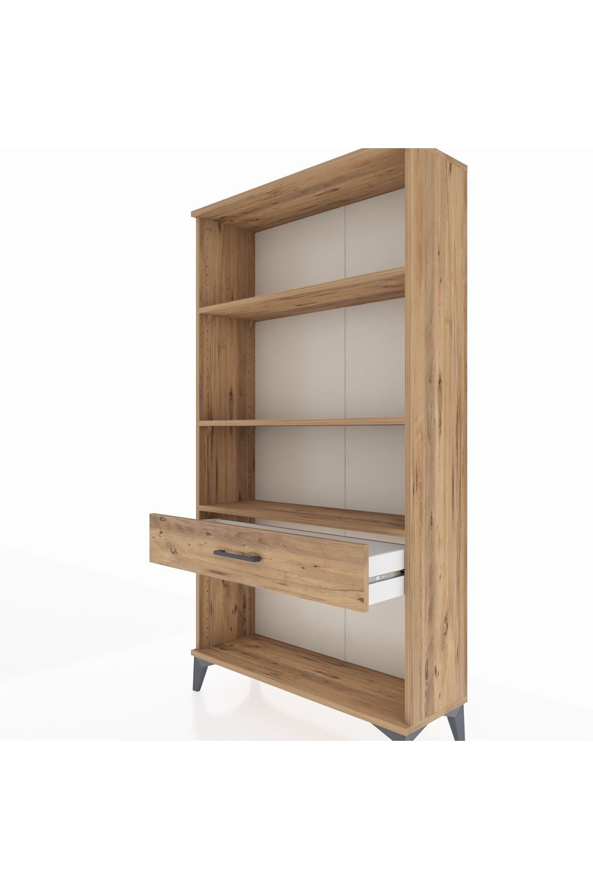 Arges Dolap 3 Raflı Tek Çekmeceli 88x30x163 - S21M046V9A