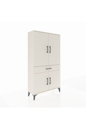 Arges Dolap 4 Raflı Tek Çekmeceli 4 Kapaklı 88x30x163 - S21M047V1A
