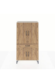 Arges Dolap 4 Raflı Tek Çekmeceli 4 Kapaklı 88x30x163 - S21M047V3A