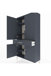 Arges Dolap 4 Raflı Tek Çekmeceli 4 Kapaklı 88x30x163 - S21M047V5A