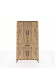 Arges Dolap 4 Raflı Tek Çekmeceli 4 Kapaklı 88x30x163 - S21M047V9A