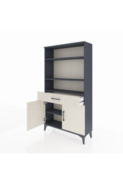 Arges Dolap 3 Raflı Tek Çekmeceli 2 Kapaklı 88x30x163 - S21M048V4A
