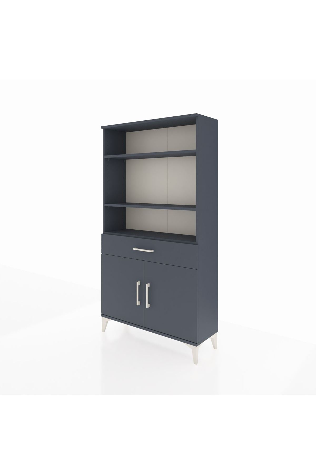 Arges Dolap 3 Raflı Tek Çekmeceli 2 Kapaklı 88x30x163 - S21M048V5A
