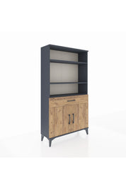 Arges Dolap 3 Raflı Tek Çekmeceli 2 Kapaklı 88x30x163 - S21M048V6A