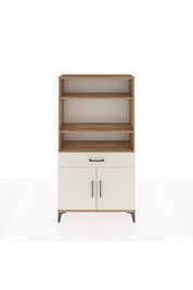 Arges Dolap 3 Raflı Tek Çekmeceli 2 Kapaklı 88x30x163 - S21M048V7A