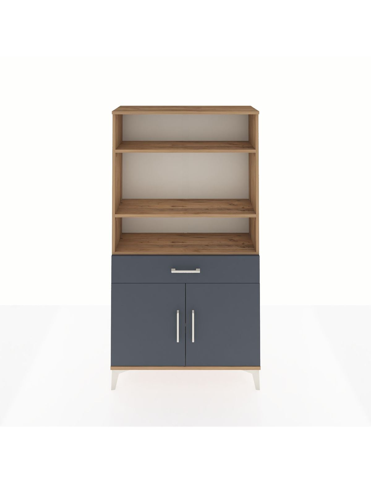 Arges Dolap 3 Raflı Tek Çekmeceli 2 Kapaklı 88x30x163 - S21M048V8A