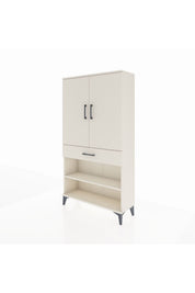 Arges Dolap 4 Raflı Tek Çekmeceli 2 Kapaklı 88x30x163 - S21M049V1A
