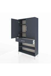 Arges Dolap 4 Raflı Tek Çekmeceli 2 Kapaklı 88x30x163 - S21M049V5A