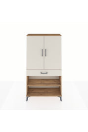 Arges Dolap 4 Raflı Tek Çekmeceli 2 Kapaklı 88x30x163 - S21M049V7A