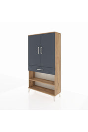 Arges Dolap 4 Raflı Tek Çekmeceli 2 Kapaklı 88x30x163 - S21M049V8A