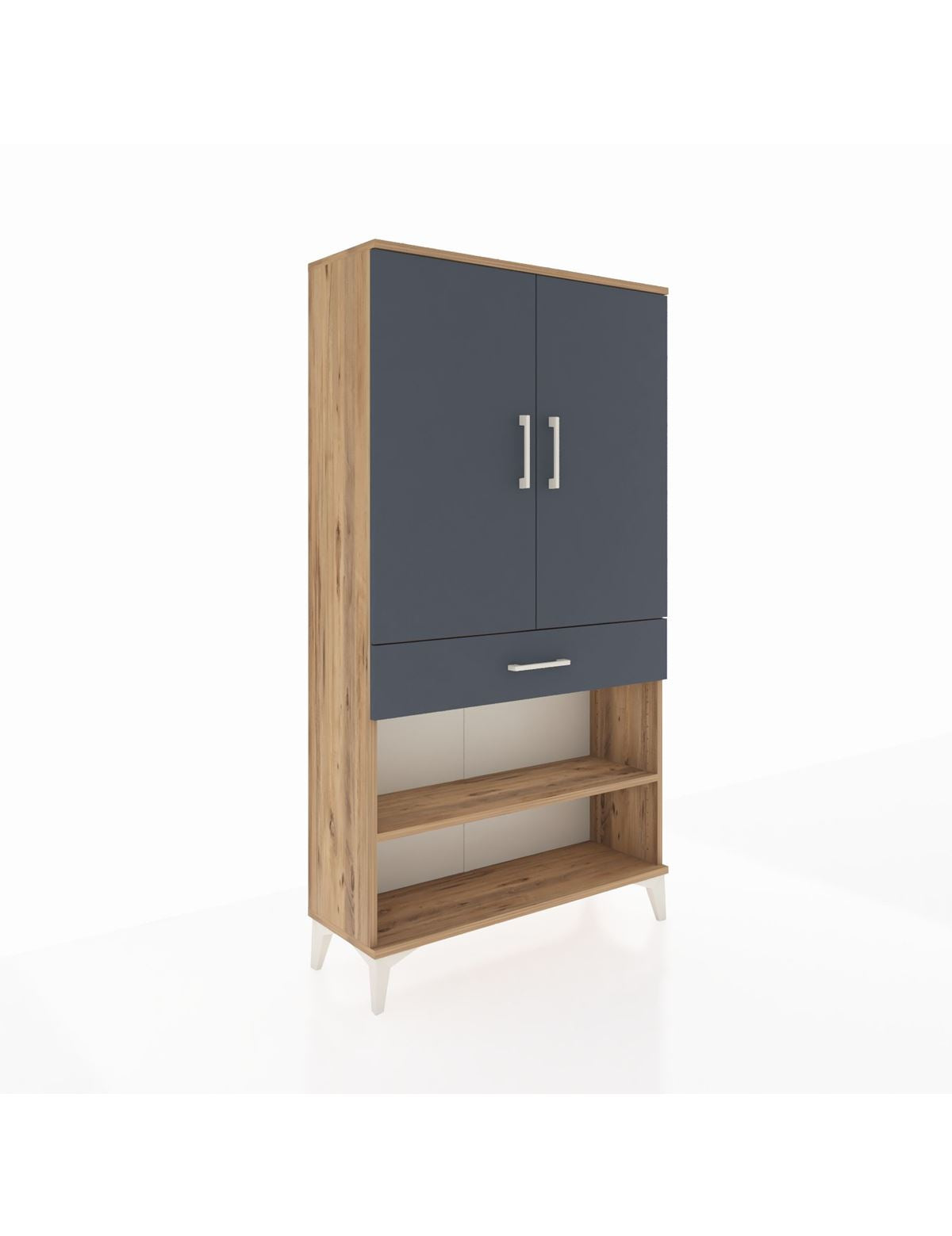 Arges Dolap 4 Raflı Tek Çekmeceli 2 Kapaklı 88x30x163 - S21M049V8A
