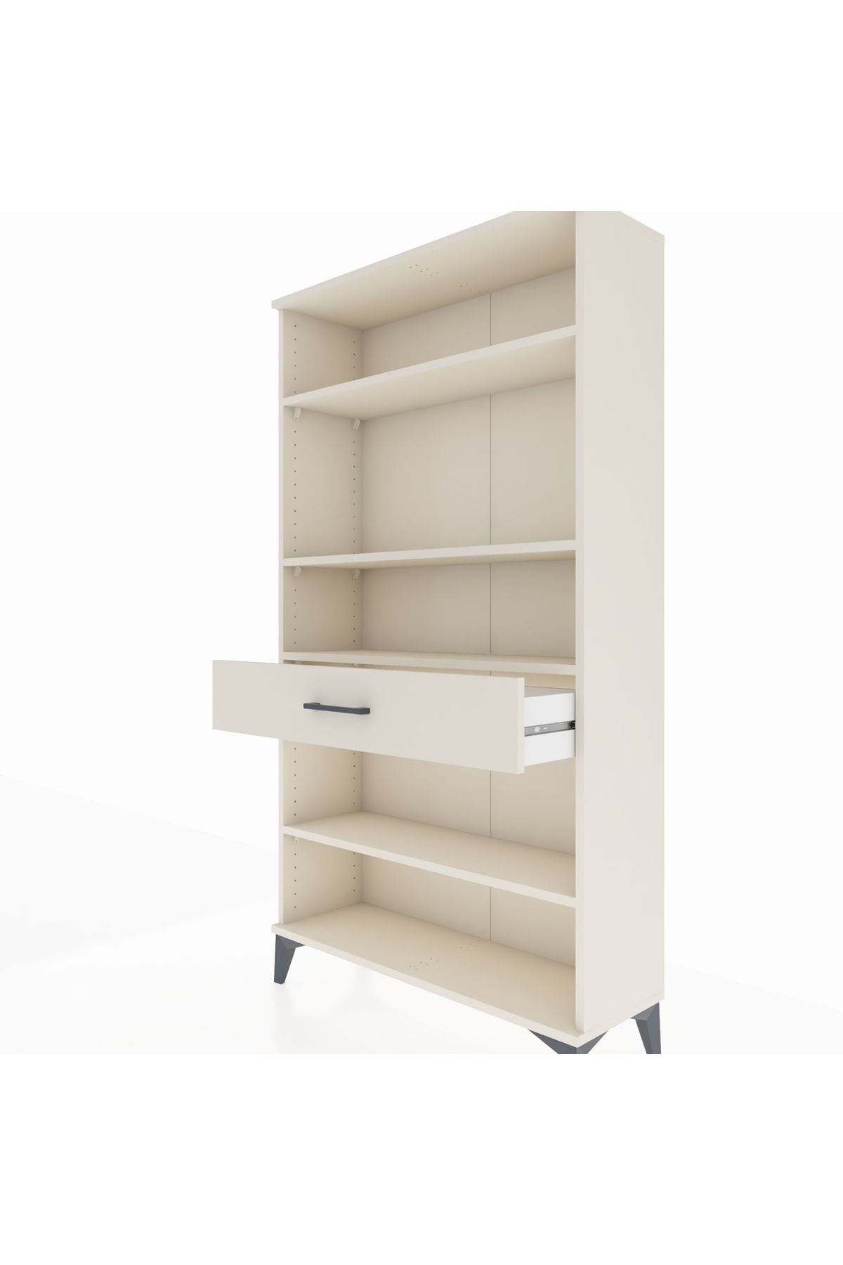 Arges Dolap 4 Raflı Tek Çekmeceli 88x30x163 - S21M050V1A