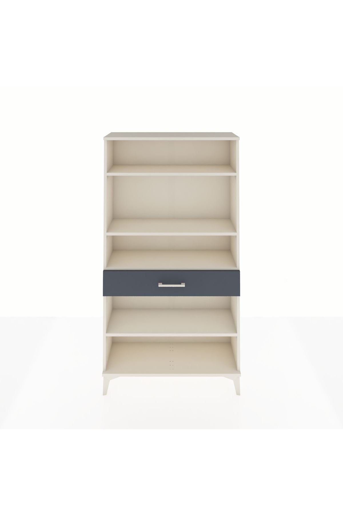 Arges Dolap 4 Raflı Tek Çekmeceli 88x30x163 - S21M050V2A