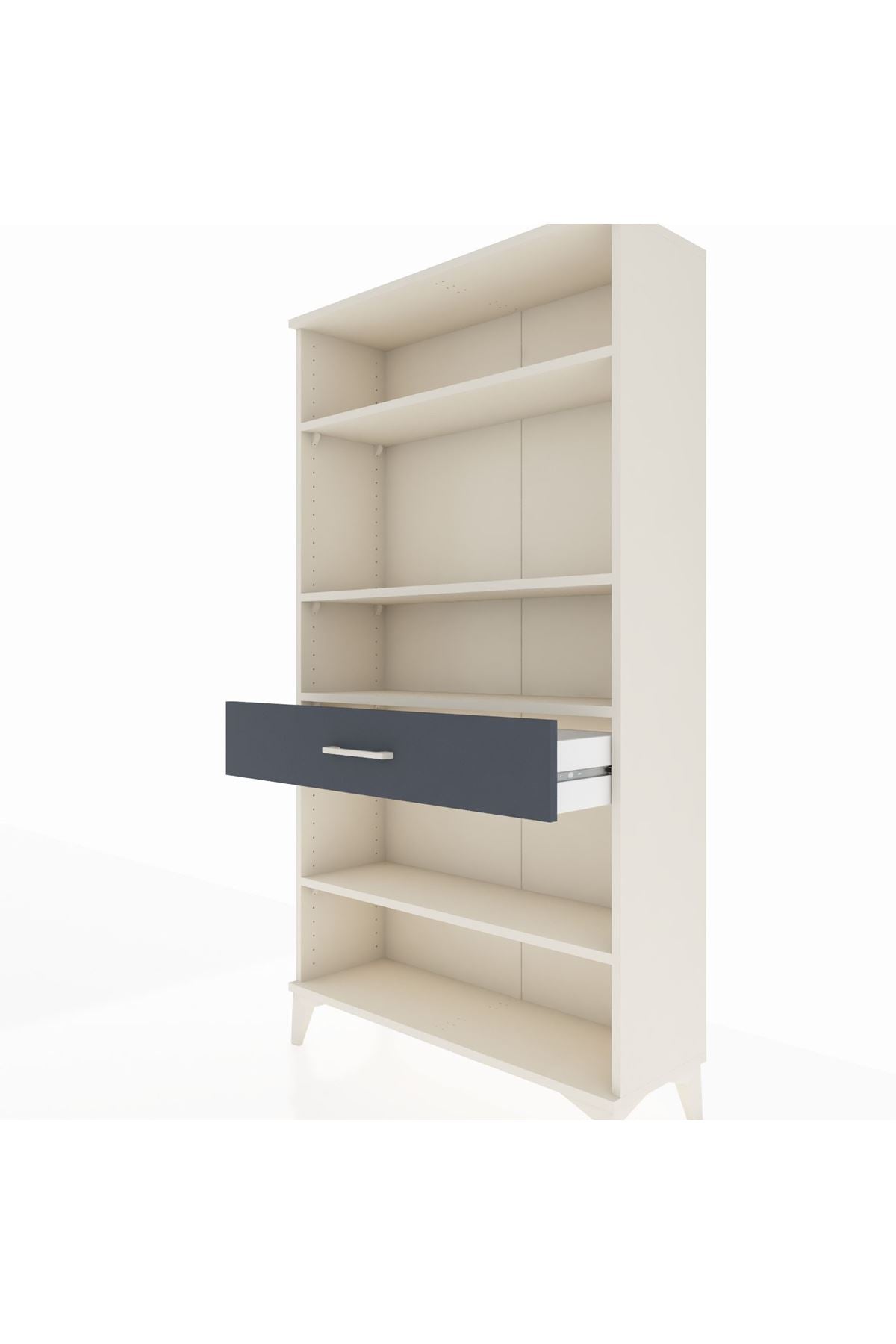 Arges Dolap 4 Raflı Tek Çekmeceli 88x30x163 - S21M050V2A
