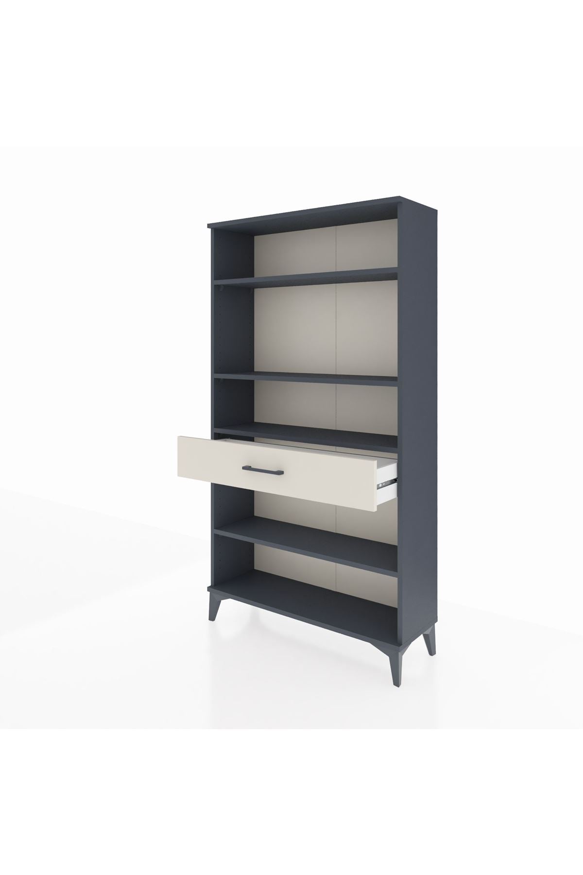 Arges Dolap 4 Raflı Tek Çekmeceli 88x30x163 - S21M050V4A