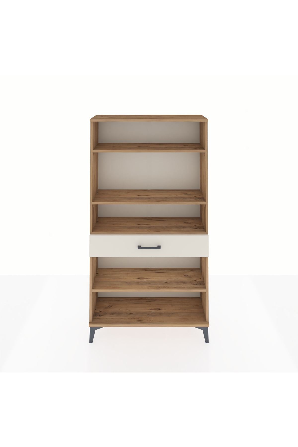 Arges Dolap 4 Raflı Tek Çekmeceli 88x30x163 - S21M050V7A