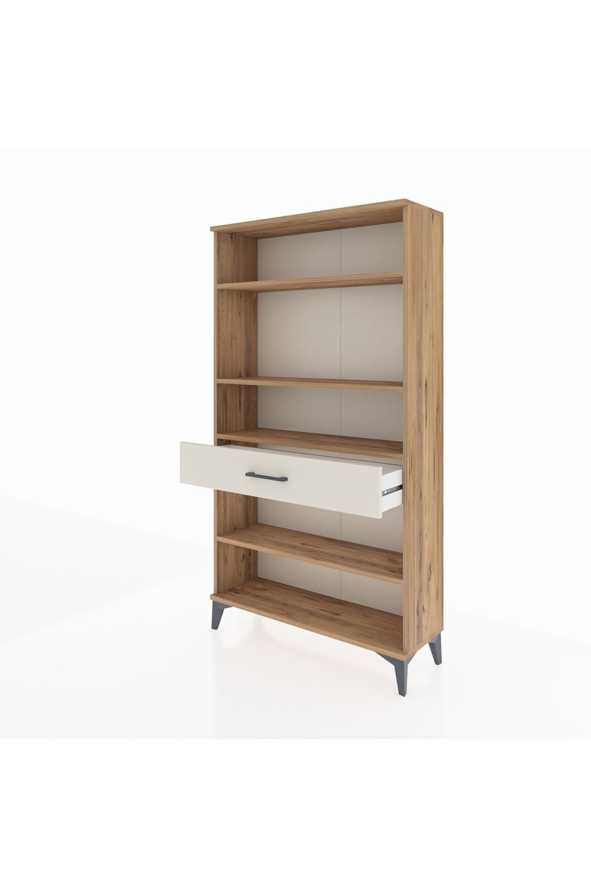 Arges Dolap 4 Raflı Tek Çekmeceli 88x30x163 - S21M050V7A