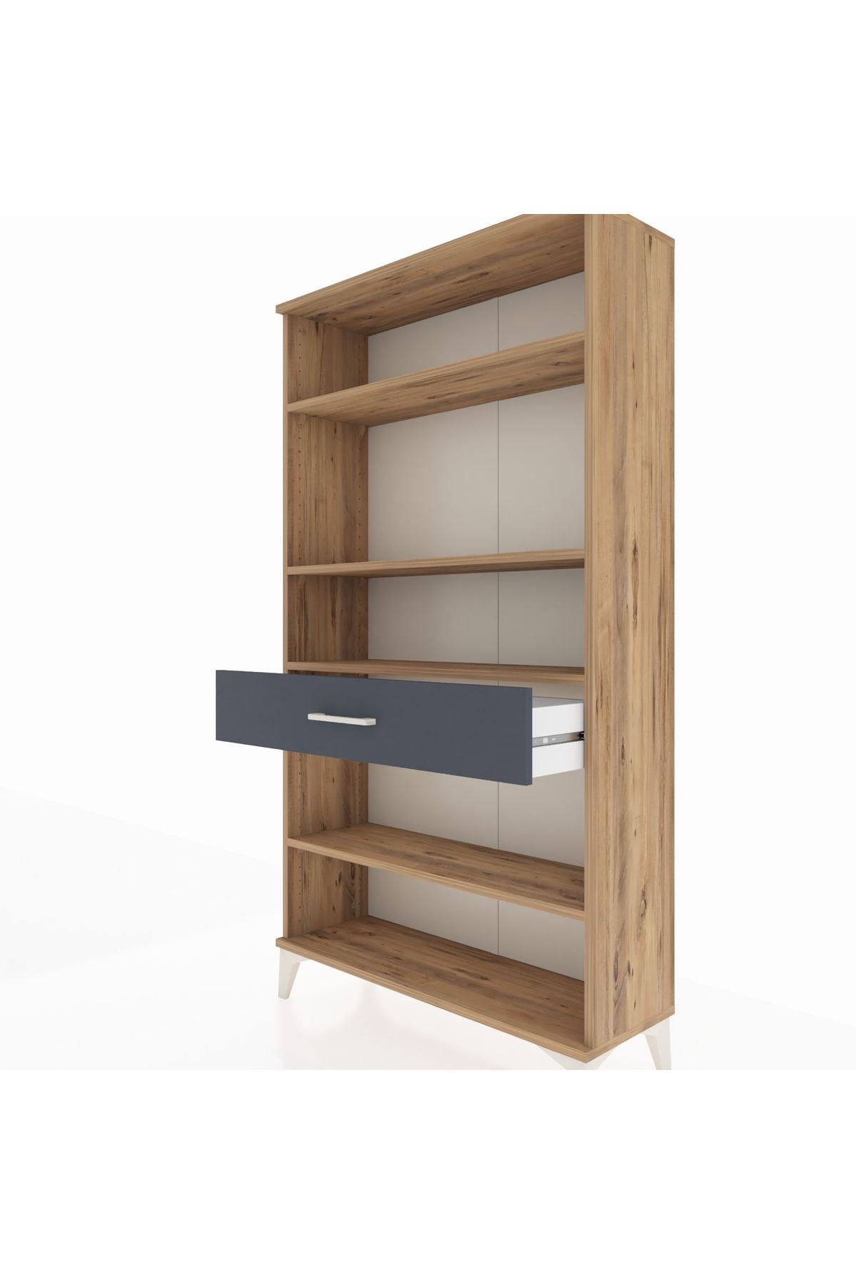 Arges Dolap 4 Raflı Tek Çekmeceli 88x30x163 - S21M050V8A
