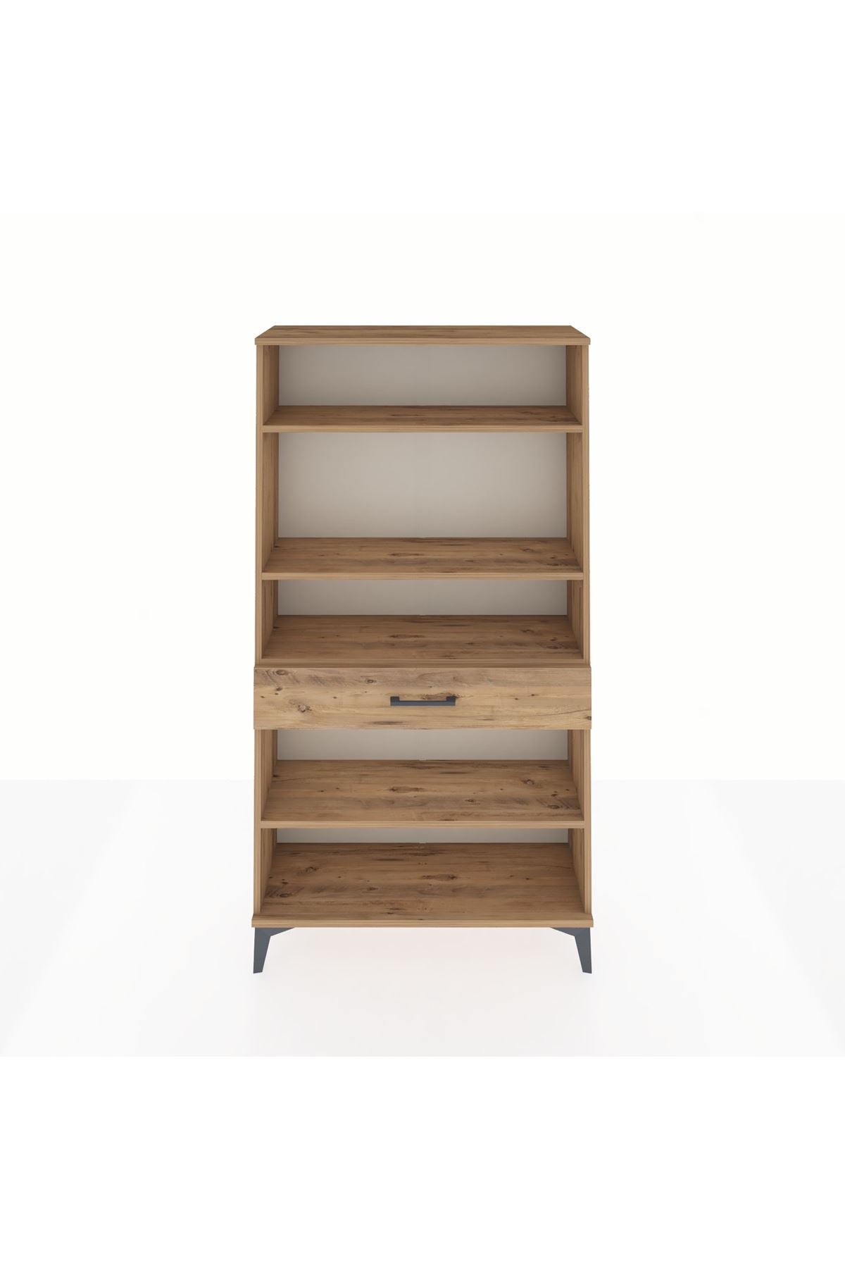 Arges Dolap 4 Raflı Tek Çekmeceli 88x30x163 - S21M050V9A