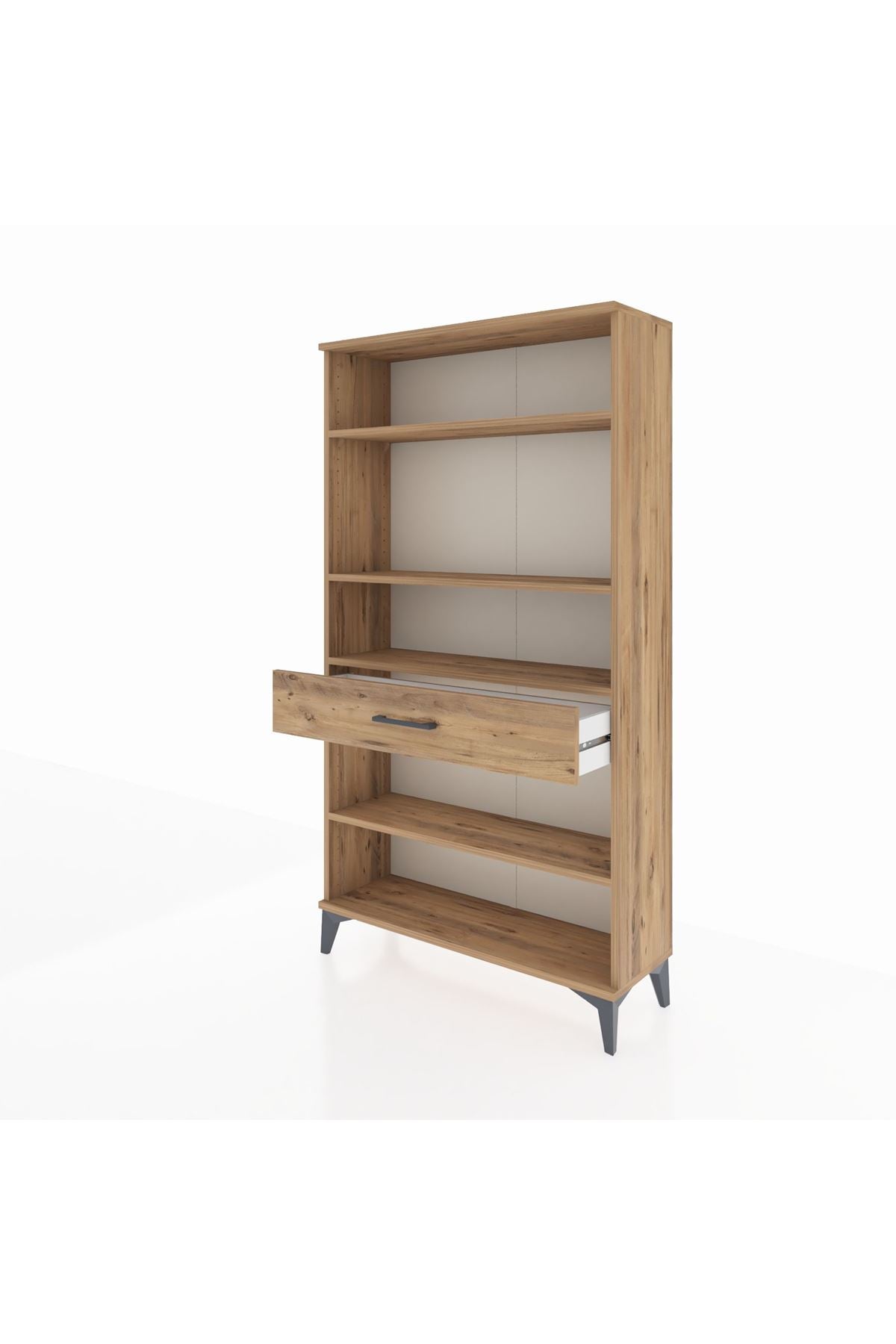 Arges Dolap 4 Raflı Tek Çekmeceli 88x30x163 - S21M050V9A