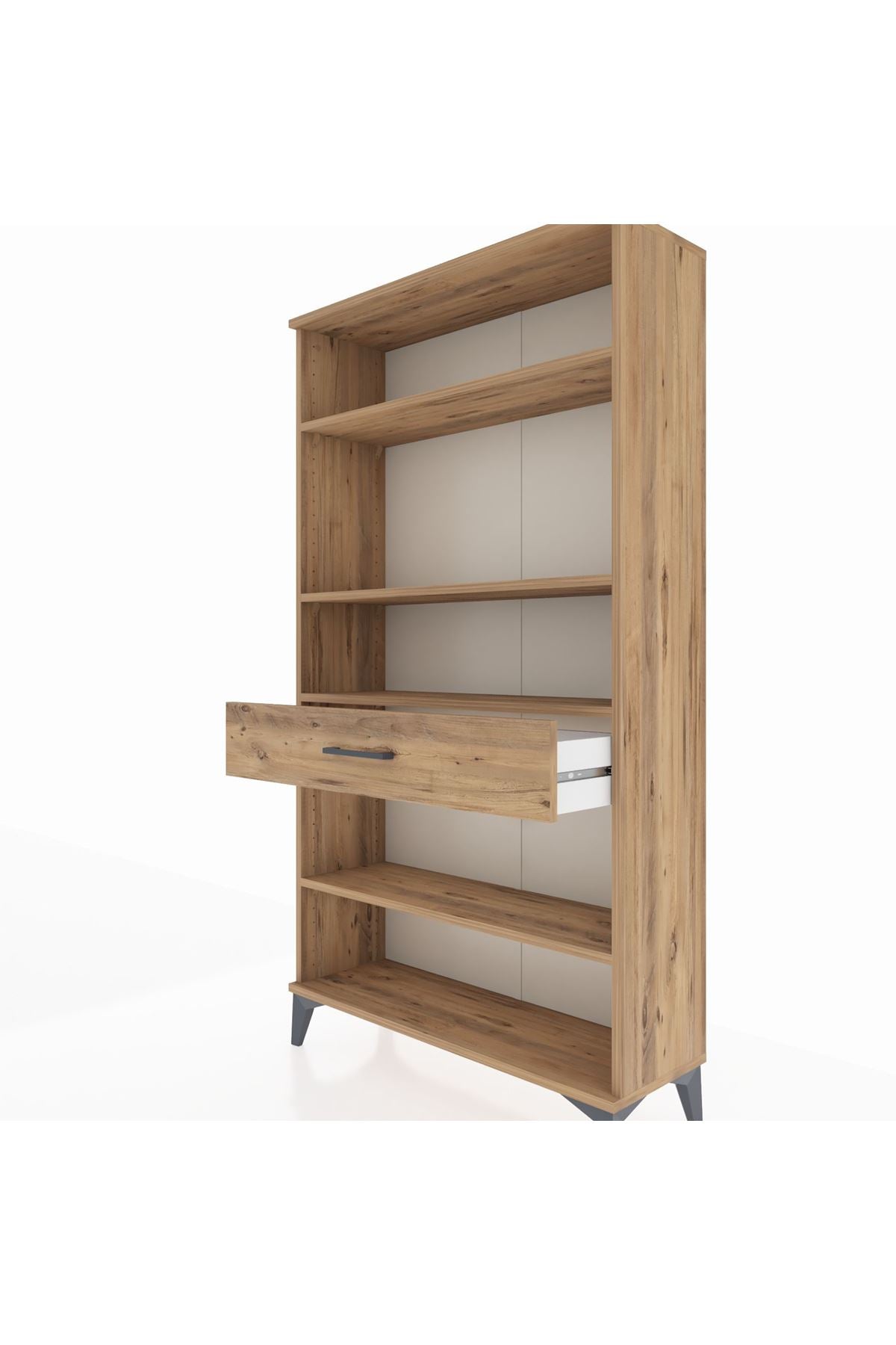 Arges Dolap 4 Raflı Tek Çekmeceli 88x30x163 - S21M050V9A