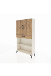 Arges Dolap 3 Raflı Tek Çekmeceli 2 Kapaklı 88x30x163 - S21M053V3A