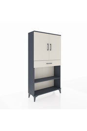Arges Dolap 3 Raflı Tek Çekmeceli 2 Kapaklı 88x30x163 - S21M053V4A