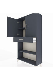 Arges Dolap 3 Raflı Tek Çekmeceli 2 Kapaklı 88x30x163 - S21M053V5A