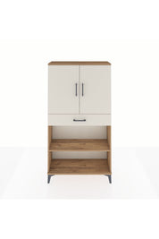 Arges Dolap 3 Raflı Tek Çekmeceli 2 Kapaklı 88x30x163 - S21M053V7A