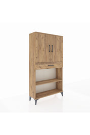 Arges Dolap 3 Raflı Tek Çekmeceli 2 Kapaklı 88x30x163 - S21M053V9A