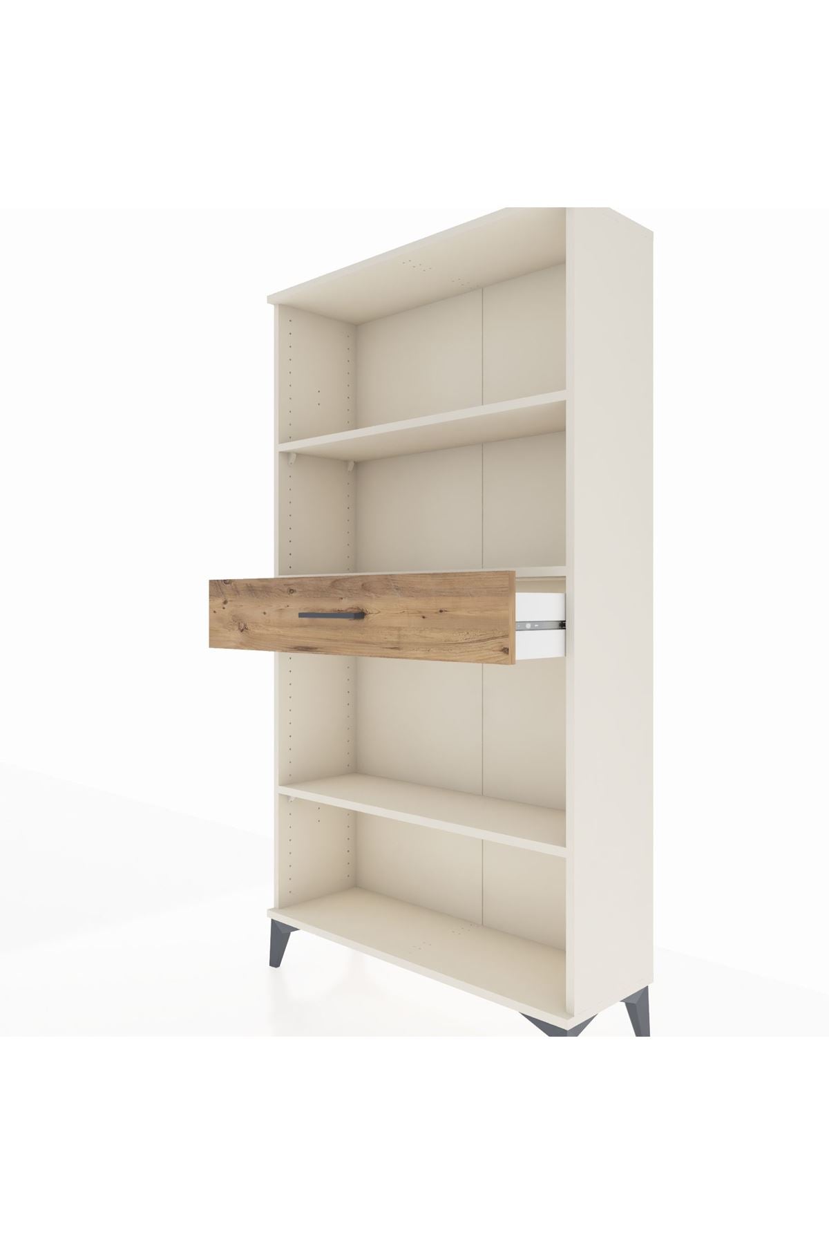 Arges Dolap 3 Raflı Tek Çekmeceli 88x30x163 - S21M054V3A