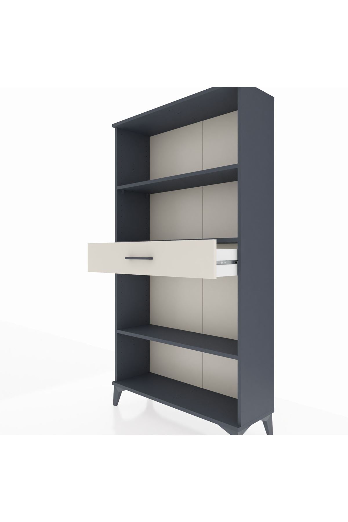 Arges Dolap 3 Raflı Tek Çekmeceli 88x30x163 - S21M054V4A