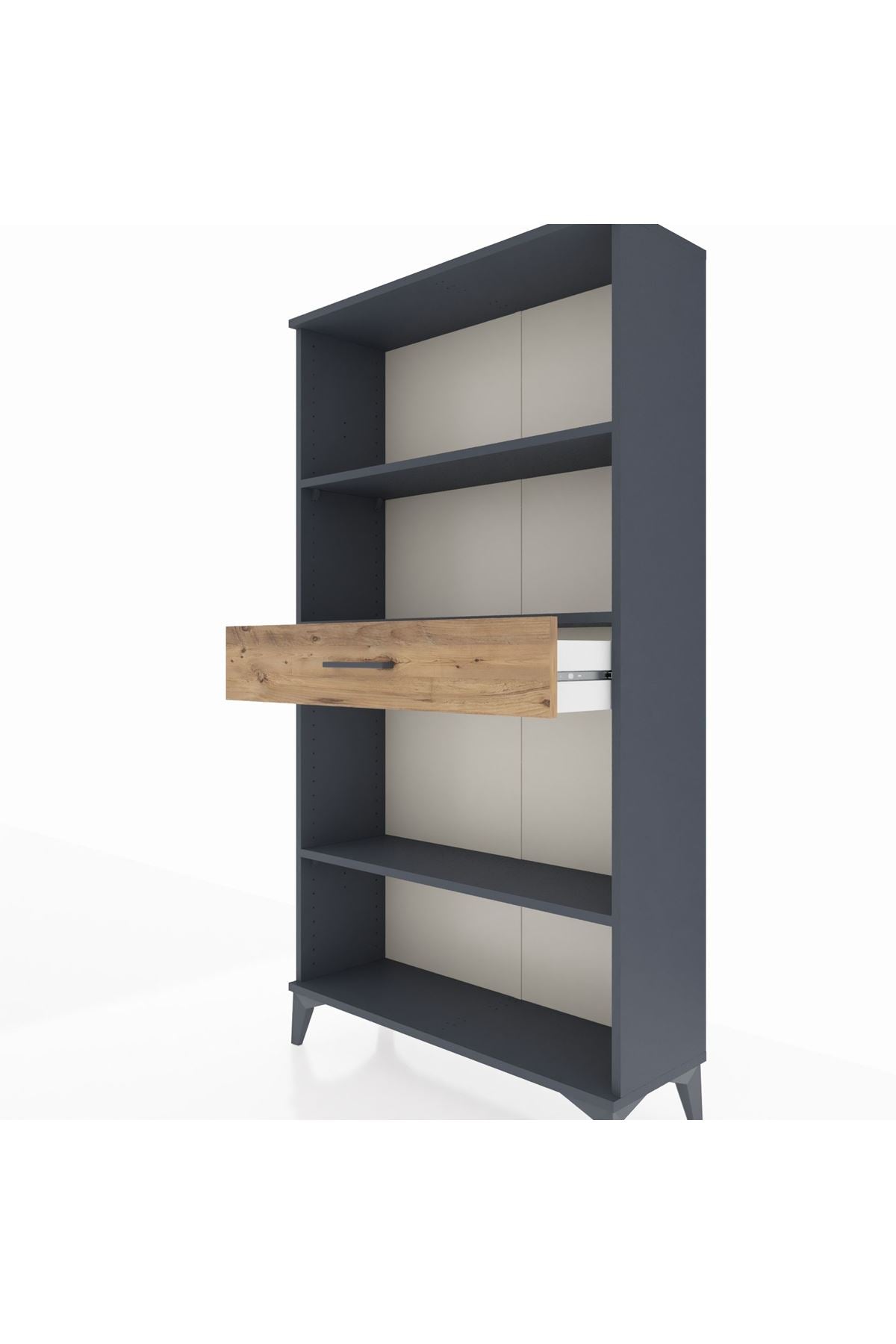 Arges Dolap 3 Raflı Tek Çekmeceli 88x30x163 - S21M054V6A