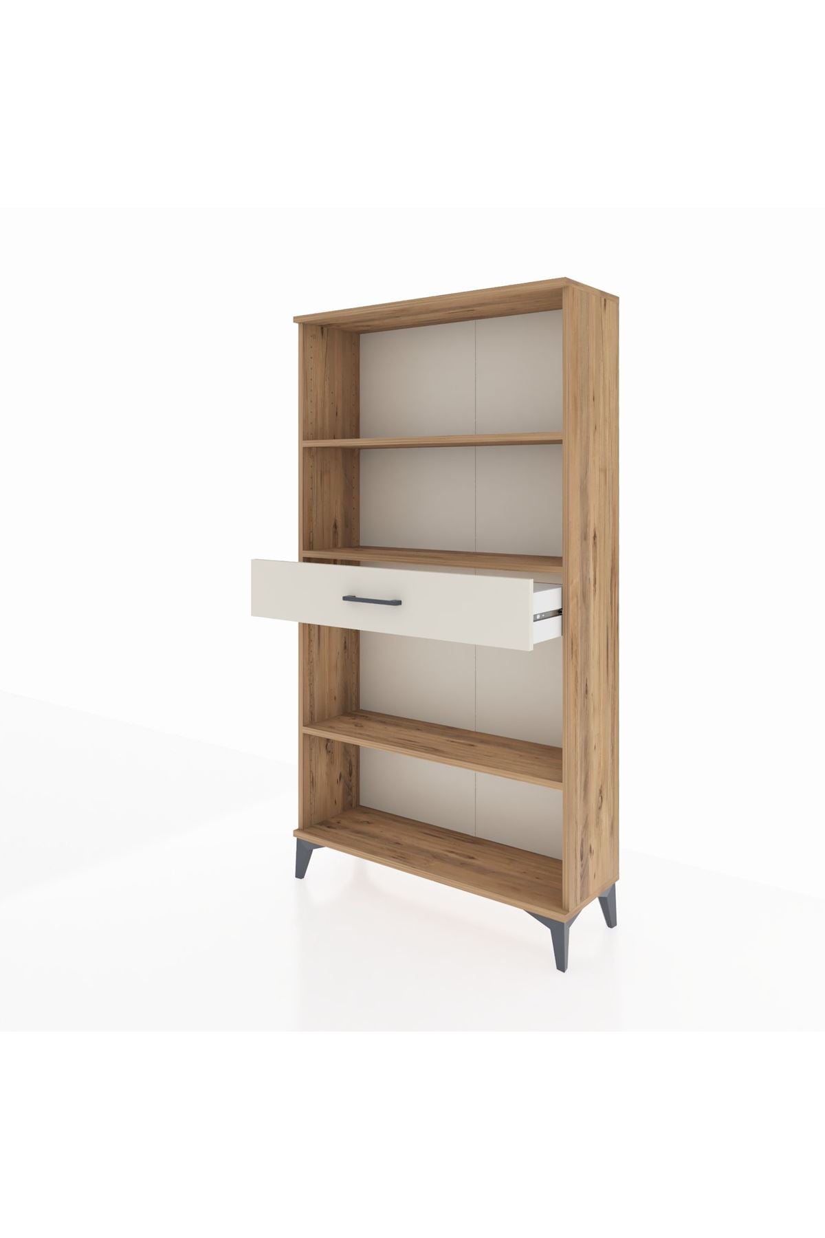 Arges Dolap 3 Raflı Tek Çekmeceli 88x30x163 - S21M054V7A