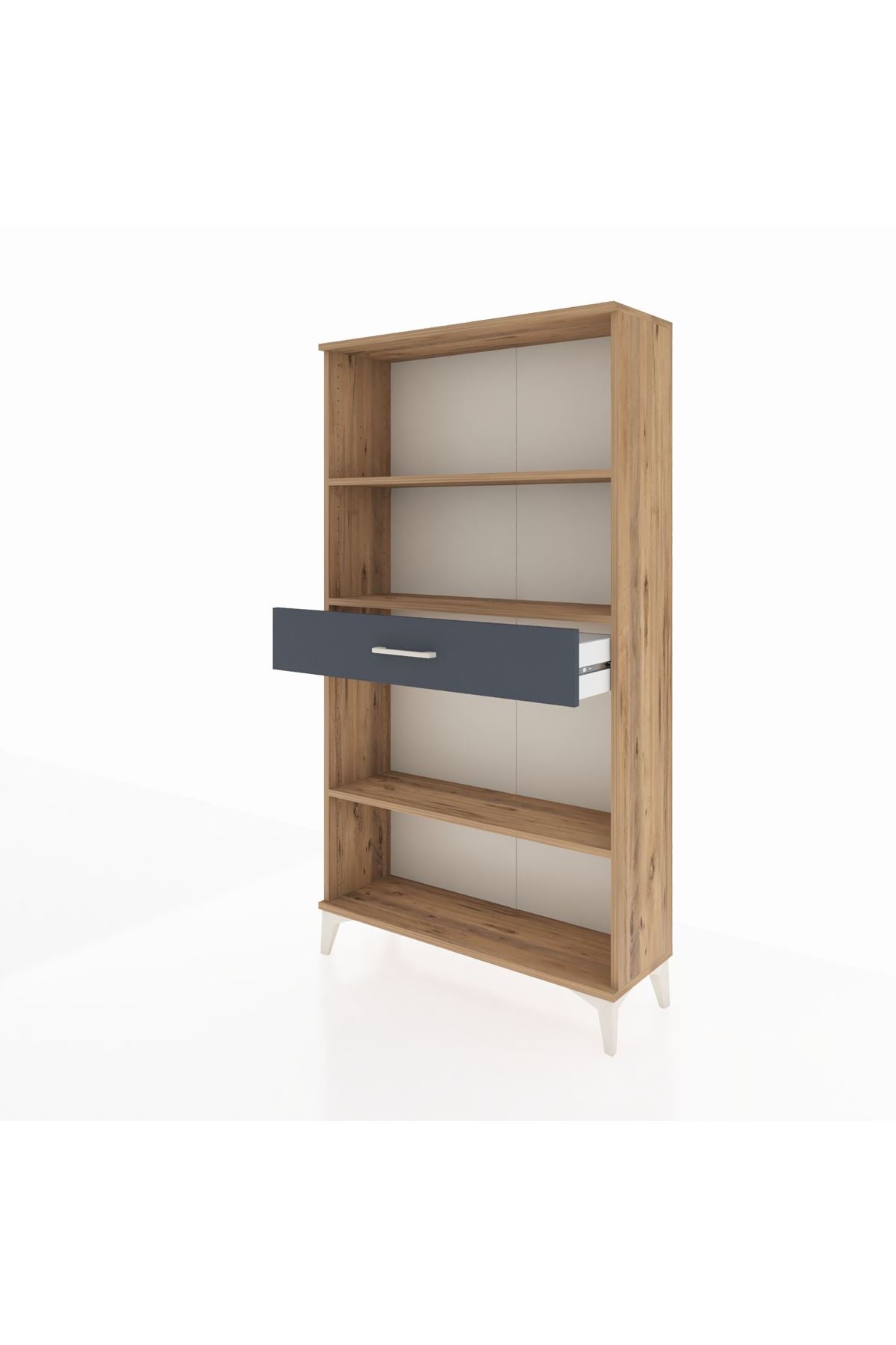 Arges Dolap 3 Raflı Tek Çekmeceli 88x30x163 - S21M054V8A