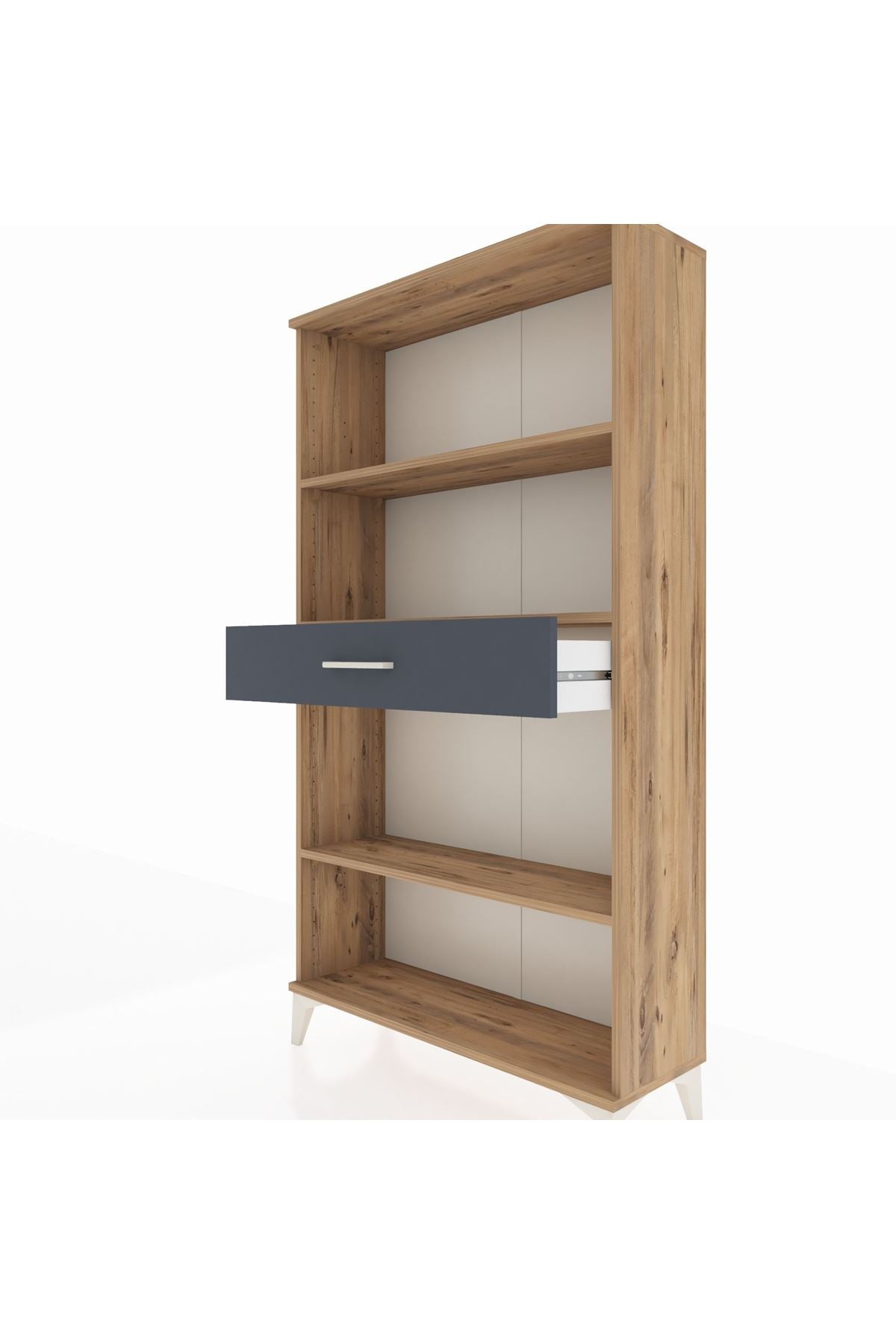 Arges Dolap 3 Raflı Tek Çekmeceli 88x30x163 - S21M054V8A