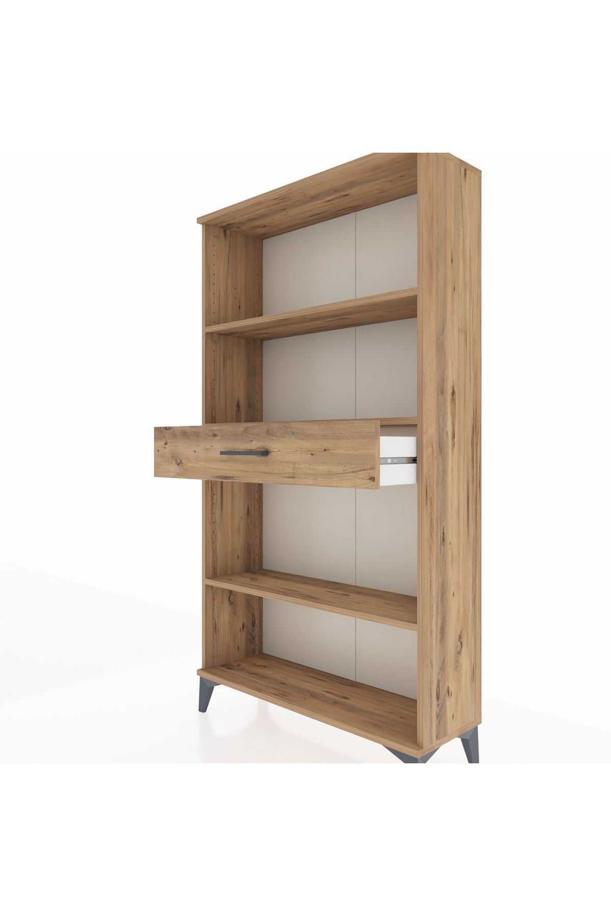 Arges Dolap 3 Raflı Tek Çekmeceli 88x30x163 - S21M054V9A