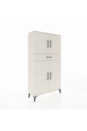 Arges Dolap 3 Raflı Tek Çekmeceli 4 Kapaklı 88x30x163 - S21M055V1A
