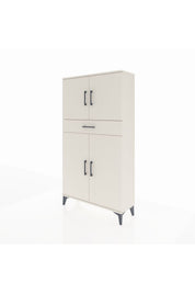 Arges Dolap 3 Raflı Tek Çekmeceli 4 Kapaklı 88x30x163 - S21M055V1A