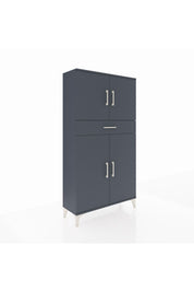 Arges Dolap 3 Raflı Tek Çekmeceli 4 Kapaklı 88x30x163 - S21M055V5A