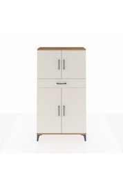 Arges Dolap 3 Raflı Tek Çekmeceli 4 Kapaklı 88x30x163 - S21M055V7A