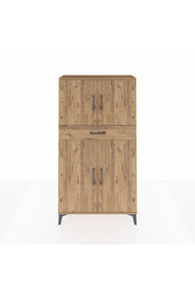Arges Dolap 3 Raflı Tek Çekmeceli 4 Kapaklı 88x30x163 - S21M055V9A