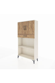 Arges Dolap 3 Raflı Tek Çekmeceli 2 Kapaklı 88x30x163 - S21M057V3A