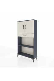 Arges Dolap 3 Raflı Tek Çekmeceli 2 Kapaklı 88x30x163 - S21M057V4A